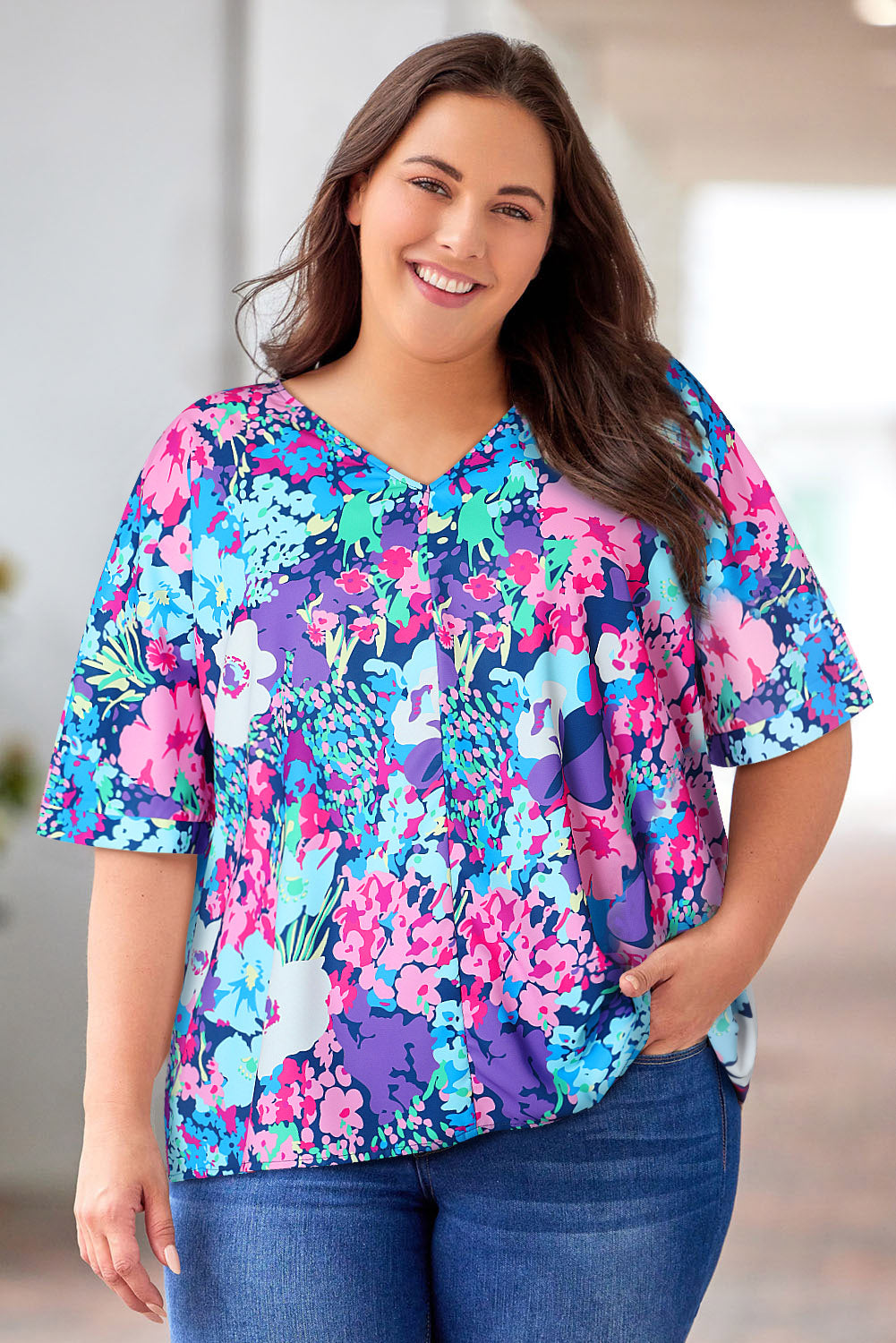 Dolman sleeve plus size on sale tops