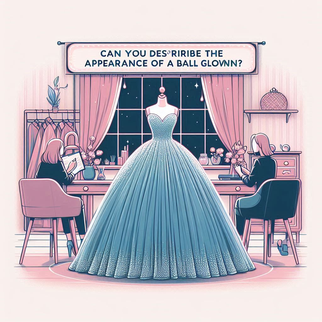 Can You Describe The Appearance Of A Ball Gown?