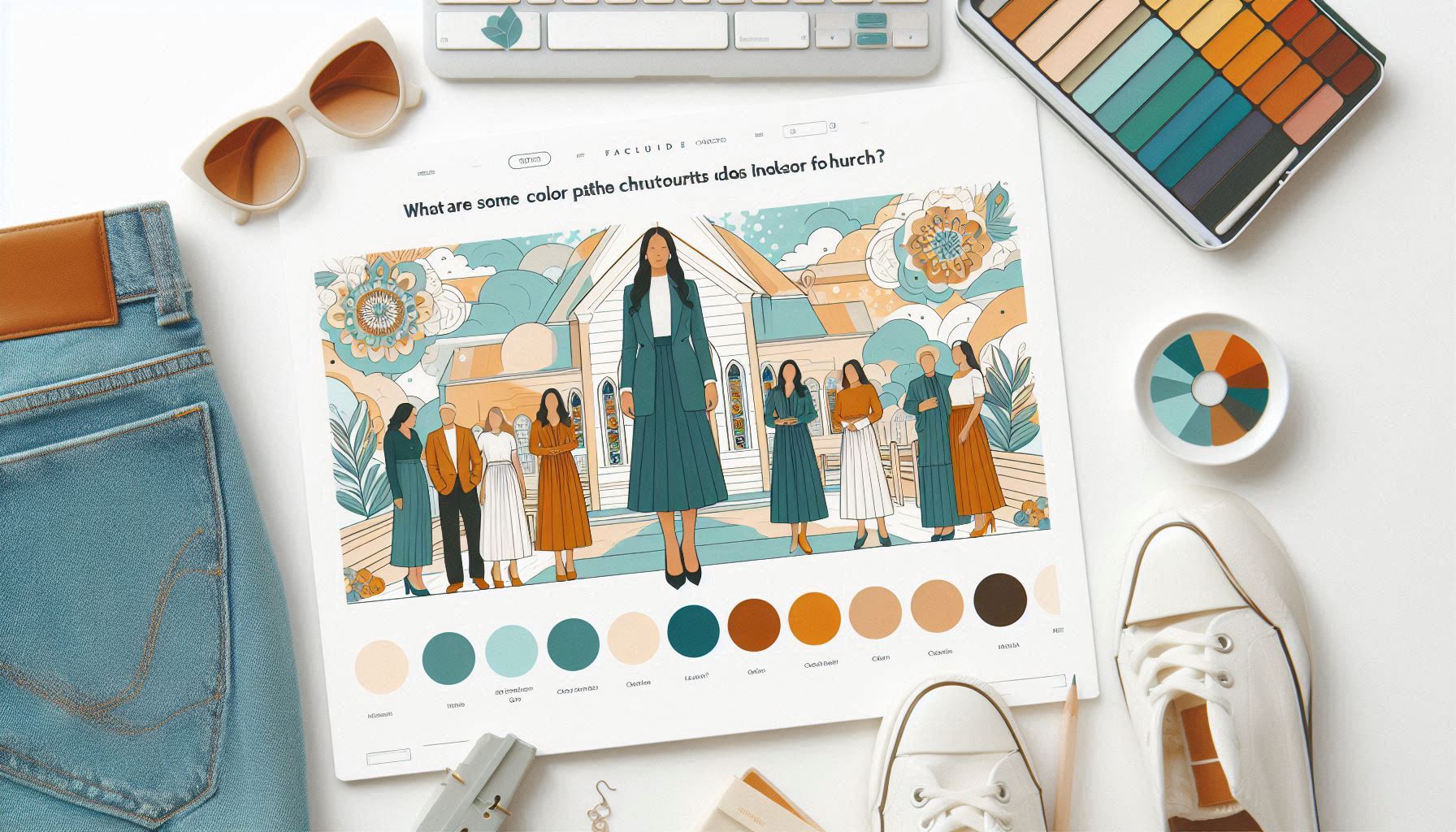 What Are Some Color Palettes Church Outfits Ideas That Work Well For Church?