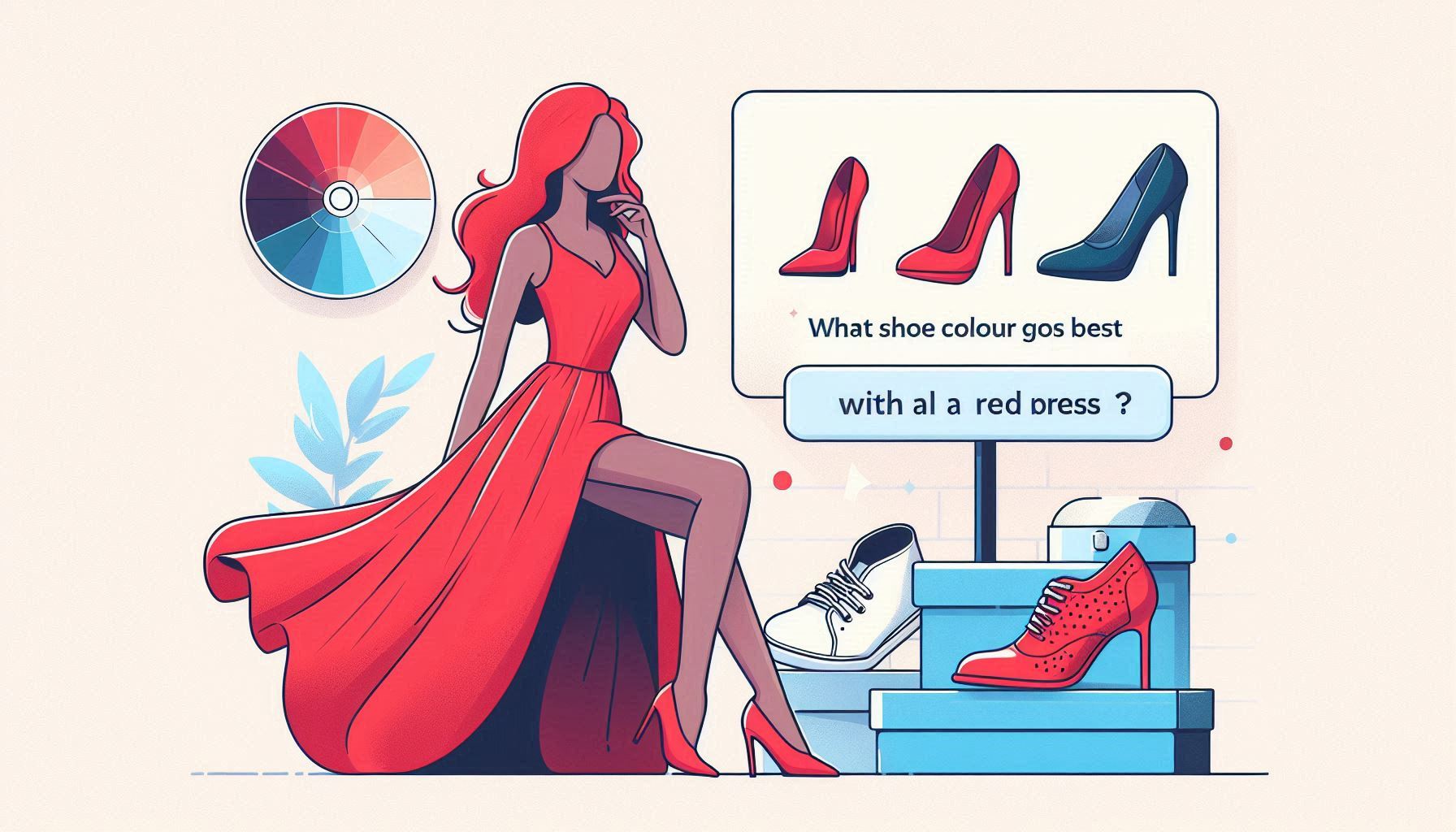 What Shoe Colour Goes Best With A Red Dress?