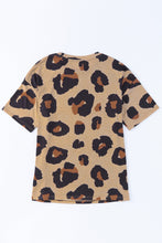 Leopard Texas Rope Bowknot Print Oversized T Shirt