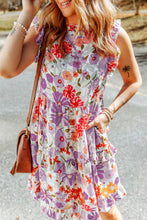 Ruffled Tank Floral Dress