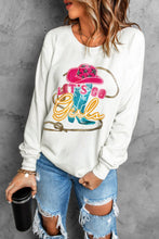 LUCKY Clover Embroidered Pullover Sweatshirt