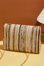 Camel Bohemian Woven Gold Chain Shoulder Bag