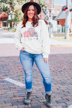 Gray Pumpkin Graphic Plus Size Pullover Sweatshirt