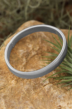 Silvery Stretchy Metal Wide Bangle