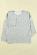 Pocketed Oversized Drop Sleeve Top