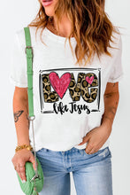 White LOVE Like Jesus Graphic Crew Neck Tee