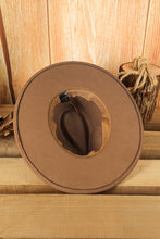 Brown Aztec Embroidery Retro  Flat Fedora Hat