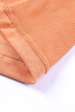 Sudadera oversize con cordón de canalé JOLENE naranja 