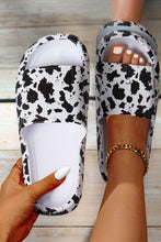 White Cow Spots Printed Non-slip Slippers