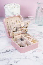 Pink Portable Chenille U Small Jewelry Box