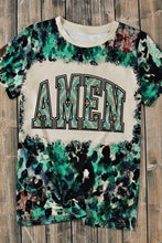 Leopard AMEN Aztec Bleached Print Round Neck T Shirt