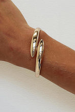 Gold Minimalist Plated Alloy Open Bangle Bracelet