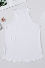 White Chenille AMERICA Graphic Tank Top