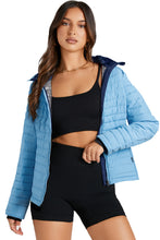 Myosotis Solid Color Quilted Zip-up Puffer Jacket