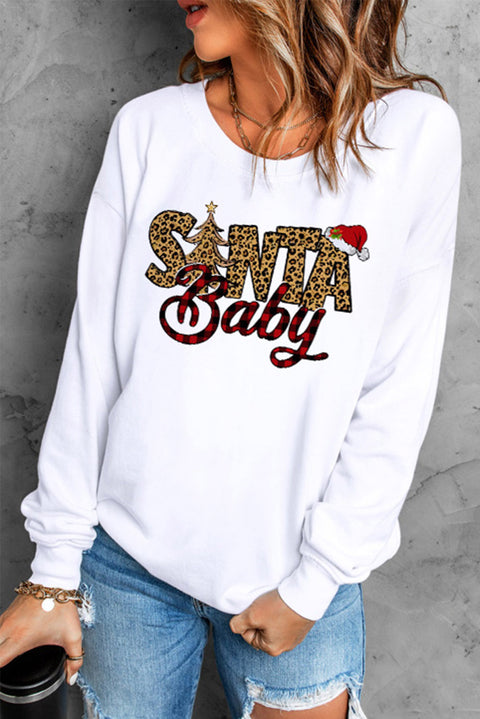 Sudadera con capucha Wake Pray Slay con estampado de purpurina