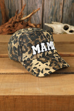 Gorra de béisbol de leopardo bordada MAMA