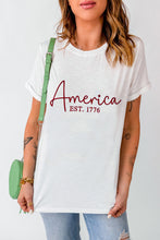 White America EST.1776 Embroidered Graphic Tee