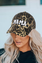 Gorra de béisbol de leopardo bordada MAMA