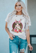 Spring Easter Bunny Distressed T Shirt