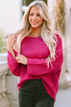 Apricot Loose Knitted V Neck Sweater