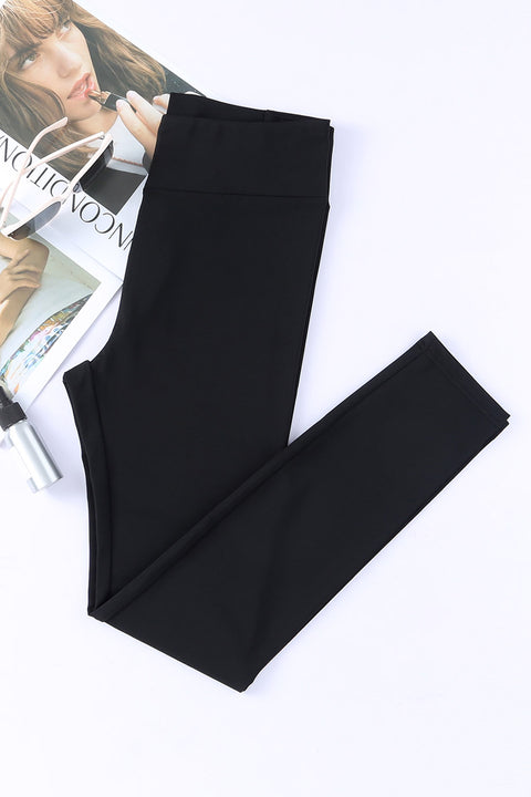 Criss Cross Tummy Control High Waist Leggings