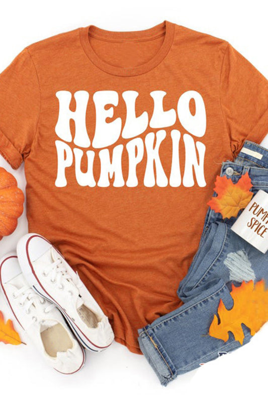 Hello Pumpkin Short Sleeve Tee