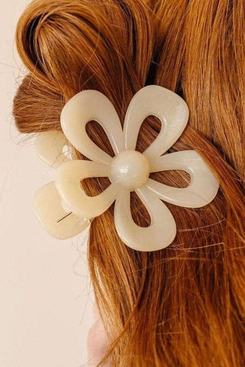 Beautifully Flower Shape Resin Hair Clip