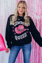 Heart Shaped Embroidered Pullover Sweatshirt