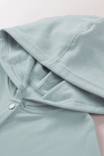 Batwing Sleeve Pocketed Henley Hoodie