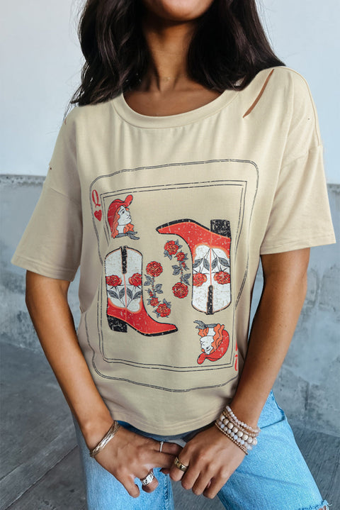 Parchment Cowgirl Queen Graphic Tee