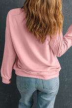 Pink Brushwork Merry Christmas Print Drop Shoulder Sweatshirt