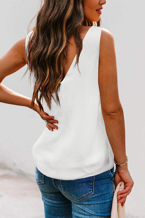 Deep V Neck Loose Tank Top