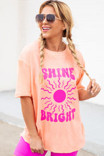 Pink SHINE BRIGHT Graphic Casual Tee