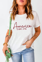 White America EST.1776 Embroidered Graphic Tee