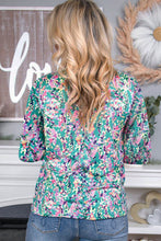 Wrap V Neck Floral Maxi Dress