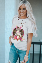 Spring Easter Bunny Distressed T Shirt