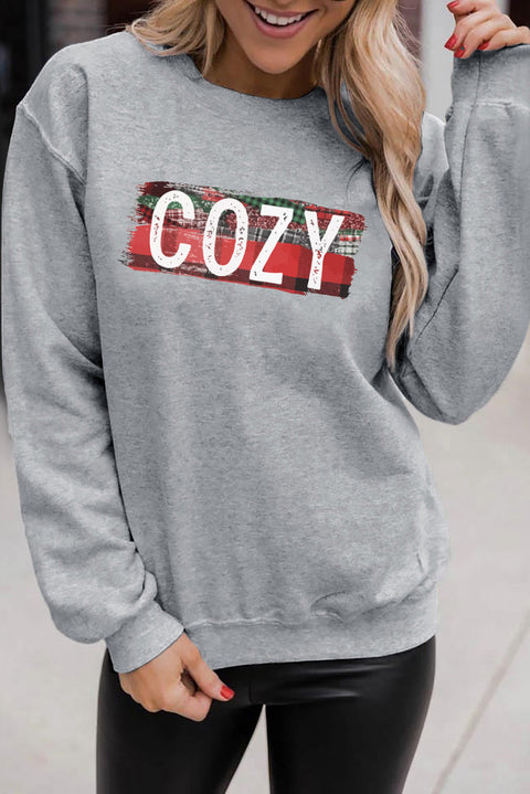 Yes, I'm Cold Letter Print Pullover Sweatshirt