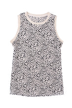 Print Round Neck Tank Top