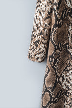 Snake Print Long Cardigan