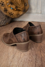 Coffee Tulip Opening Suede Ankle Boots