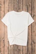 White Sequin Slippers Graphic Tee