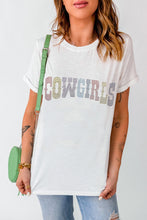 White Rhinestone Cowgirls Graphic Tee