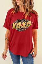 Khaki AMEN Leopard Print Short Sleeve Graphic T Shirt