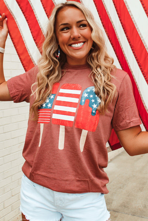 Patriotic Popsicles Short Sleeve Tee