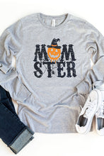 MOM STER Pumpkin Graphic Print Crew Neck Top