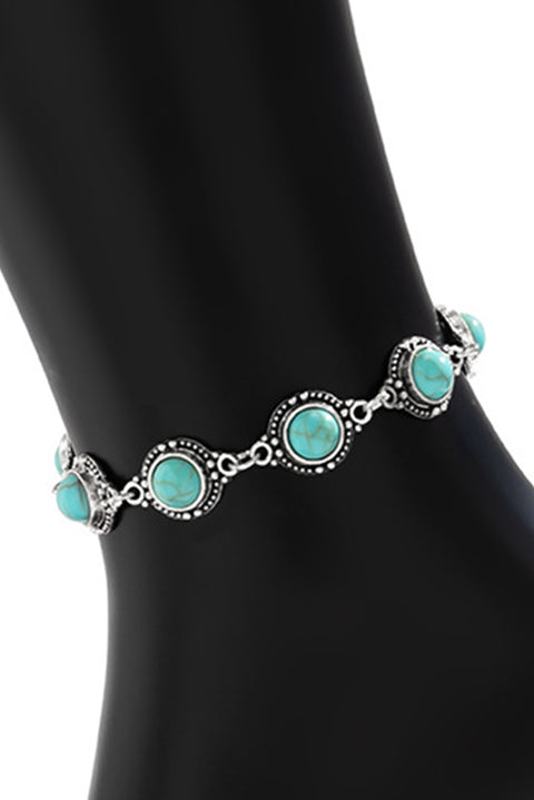 Mint Green Bohemia Natural Turquoise Anklet