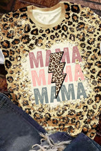 Leopard Bleached Lightning MAMA Graphic T Shirt