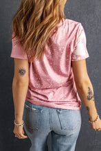 Love Always Heart Leopard Bleached Print Graphic T Shirt